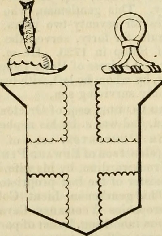 An illustration from A genealogical and heraldic history of the commoners of Great Britain and Ireland, enjoying territorial possessions or high official rank; but univested with heritable honours, 1838, leaf 524