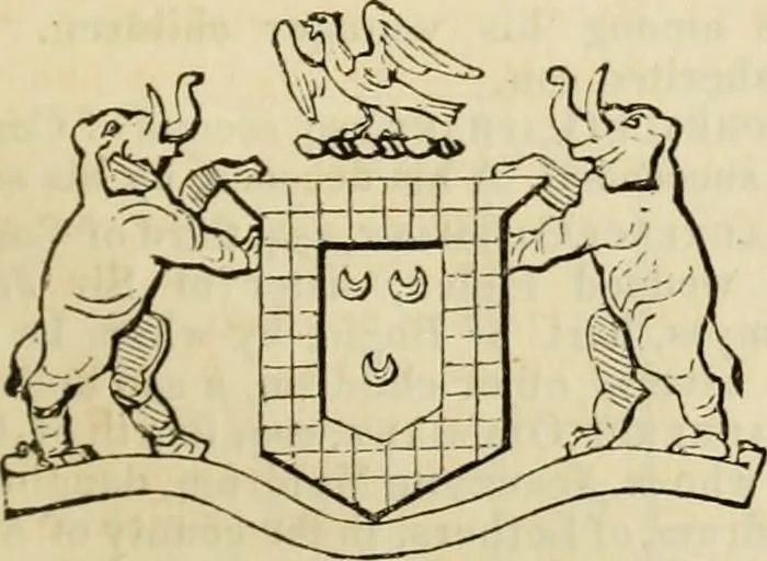An illustration from A genealogical and heraldic history of the commoners of Great Britain and Ireland, enjoying territorial possessions or high official rank; but univested with heritable honours, 1838, leaf 533