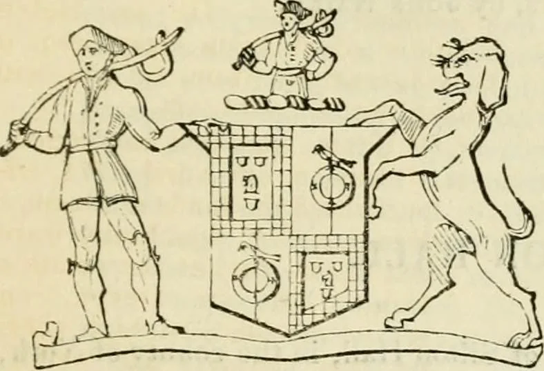 An illustration from A genealogical and heraldic history of the commoners of Great Britain and Ireland, enjoying territorial possessions or high official rank; but univested with heritable honours, 1838, leaf 549