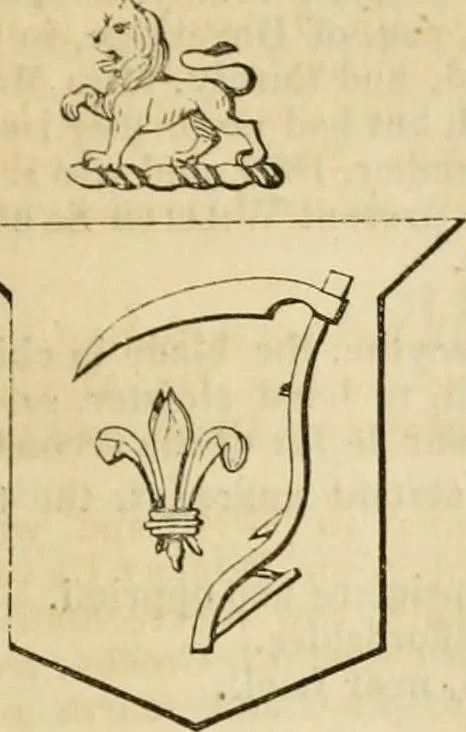An illustration from A genealogical and heraldic history of the commoners of Great Britain and Ireland, enjoying territorial possessions or high official rank; but univested with heritable honours, 1838, leaf 595