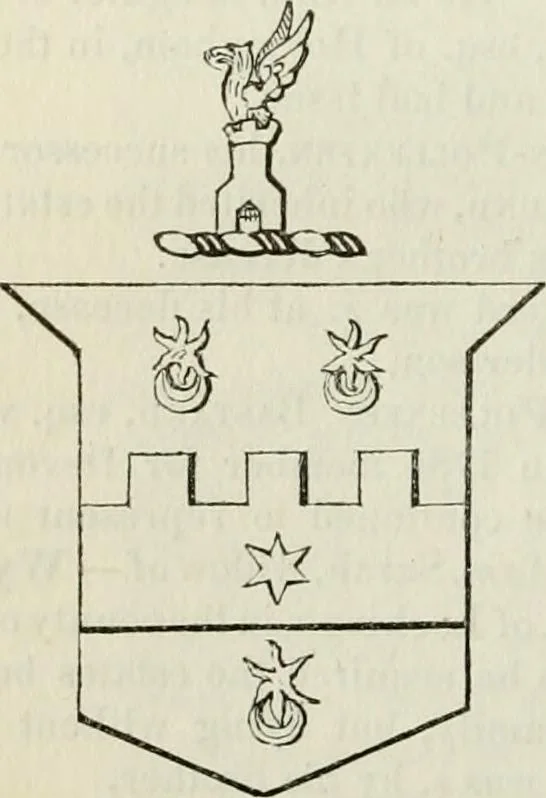 An illustration from A genealogical and heraldic history of the commoners of Great Britain and Ireland, enjoying territorial possessions or high official rank; but univested with heritable honours, 1838, leaf 60