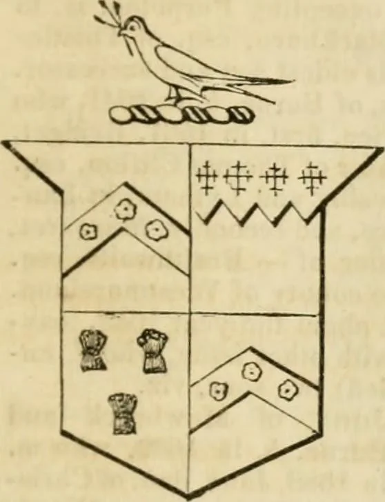 An illustration from A genealogical and heraldic history of the commoners of Great Britain and Ireland, enjoying territorial possessions or high official rank; but univested with heritable honours, 1838, leaf 637