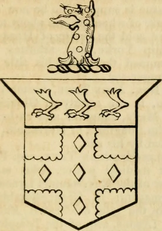 An illustration from A genealogical and heraldic history of the commoners of Great Britain and Ireland, enjoying territorial possessions or high official rank; but univested with heritable honours, 1838, leaf 643