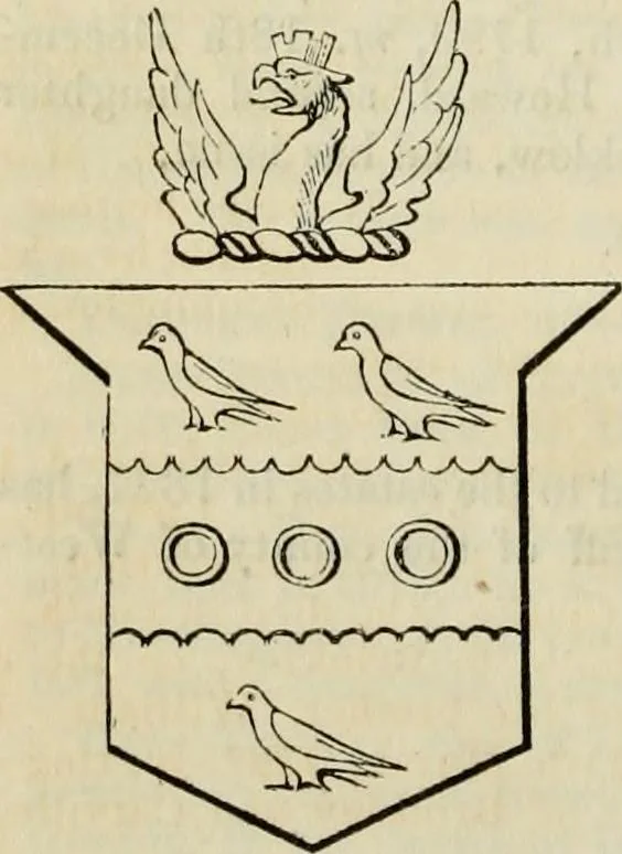 An illustration from A genealogical and heraldic history of the commoners of Great Britain and Ireland, enjoying territorial possessions or high official rank; but univested with heritable honours, 1838, leaf 670