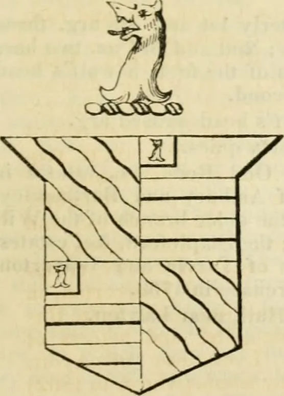 An illustration from A genealogical and heraldic history of the commoners of Great Britain and Ireland, enjoying territorial possessions or high official rank; but univested with heritable honours, 1838, leaf 675
