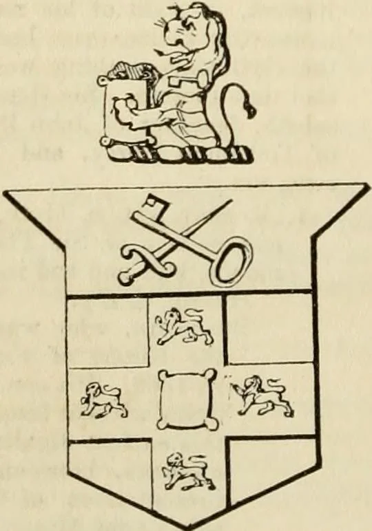 An illustration from A genealogical and heraldic history of the commoners of Great Britain and Ireland, enjoying territorial possessions or high official rank; but univested with heritable honours, 1838, leaf 704