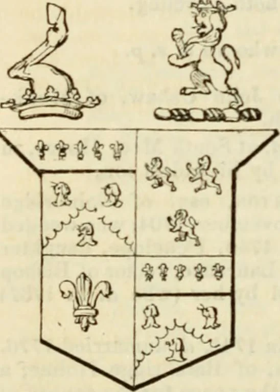 An illustration from A genealogical and heraldic history of the commoners of Great Britain and Ireland, enjoying territorial possessions or high official rank; but univested with heritable honours, 1838, leaf 111