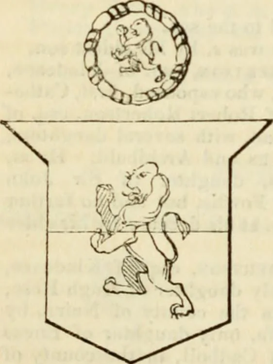 An illustration from A genealogical and heraldic history of the commoners of Great Britain and Ireland, enjoying territorial possessions or high official rank; but univested with heritable honours, 1838, leaf 115