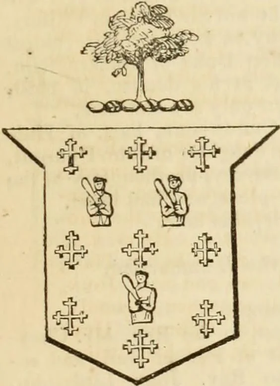 An illustration from A genealogical and heraldic history of the commoners of Great Britain and Ireland, enjoying territorial possessions or high official rank; but univested with heritable honours, 1838, leaf 140
