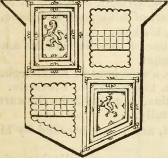 An illustration from A genealogical and heraldic history of the commoners of Great Britain and Ireland, enjoying territorial possessions or high official rank; but univested with heritable honours, 1838, leaf 186