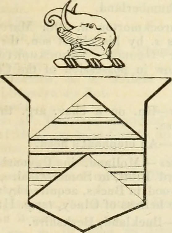An illustration from A genealogical and heraldic history of the commoners of Great Britain and Ireland, enjoying territorial possessions or high official rank; but univested with heritable honours, 1838, leaf 198