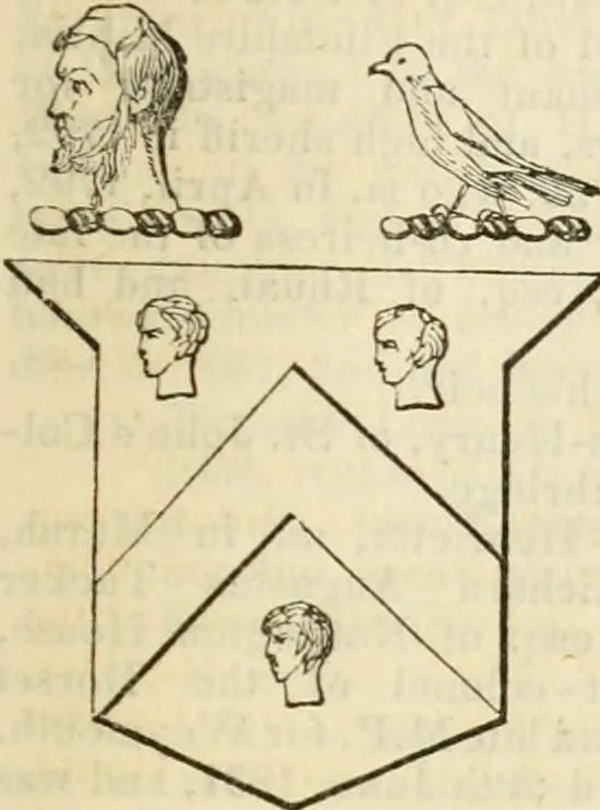 An illustration from A genealogical and heraldic history of the commoners of Great Britain and Ireland, enjoying territorial possessions or high official rank; but univested with heritable honours, 1838, leaf 200