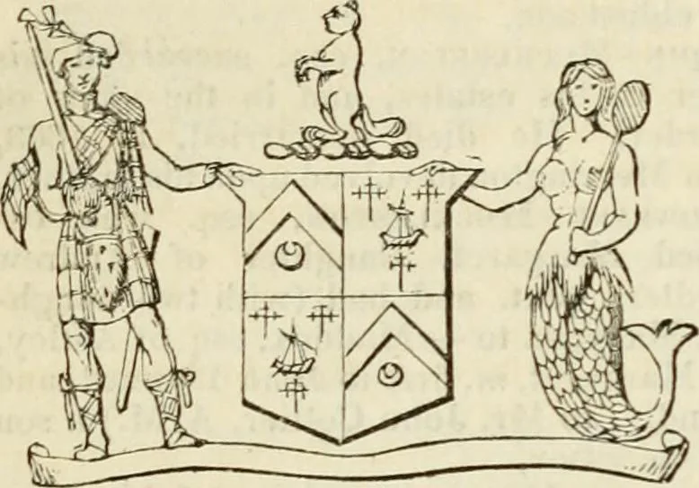 An illustration from A genealogical and heraldic history of the commoners of Great Britain and Ireland, enjoying territorial possessions or high official rank; but univested with heritable honours, 1838, leaf 207