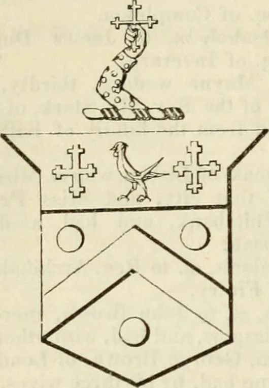 An illustration from A genealogical and heraldic history of the commoners of Great Britain and Ireland, enjoying territorial possessions or high official rank; but univested with heritable honours, 1838, leaf 209