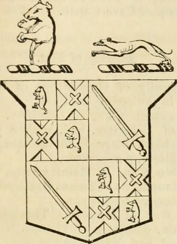 An illustration from A genealogical and heraldic history of the commoners of Great Britain and Ireland, enjoying territorial possessions or high official rank; but univested with heritable honours, 1838, leaf 290