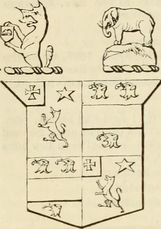 An illustration from A genealogical and heraldic history of the commoners of Great Britain and Ireland, enjoying territorial possessions or high official rank; but univested with heritable honours, 1838, leaf 305