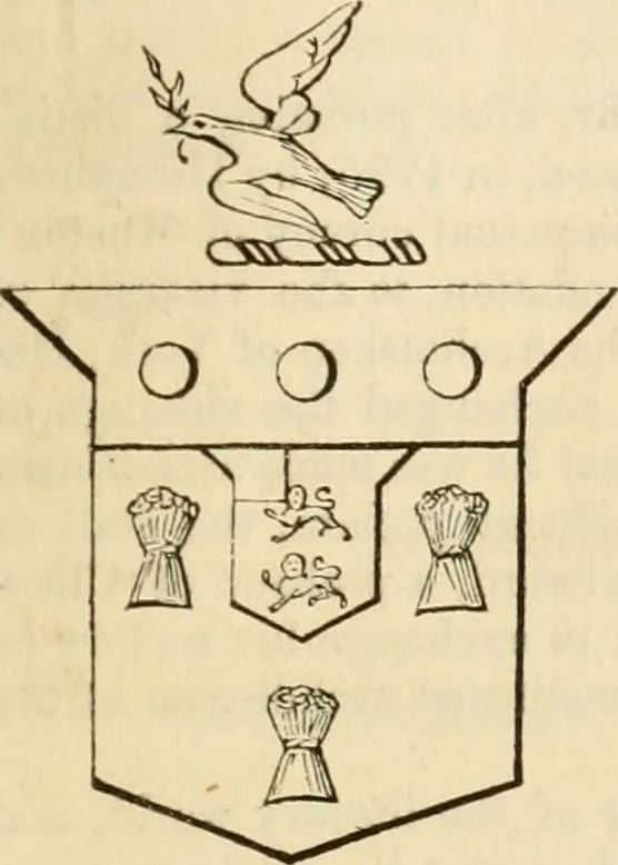 An illustration from A genealogical and heraldic history of the commoners of Great Britain and Ireland, enjoying territorial possessions or high official rank; but univested with heritable honours, 1838, leaf 348