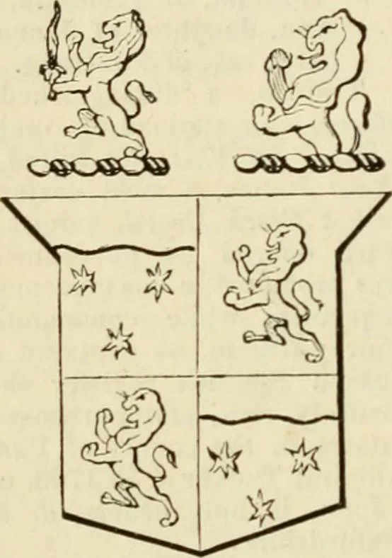 An illustration from A genealogical and heraldic history of the commoners of Great Britain and Ireland, enjoying territorial possessions or high official rank; but univested with heritable honours, 1838, leaf 353