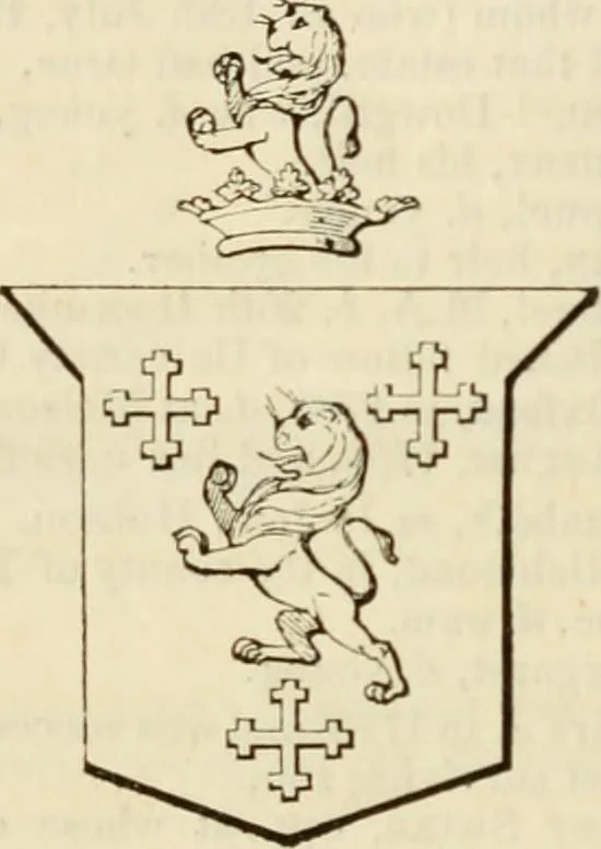 An illustration from A genealogical and heraldic history of the commoners of Great Britain and Ireland, enjoying territorial possessions or high official rank; but univested with heritable honours, 1838, leaf 381