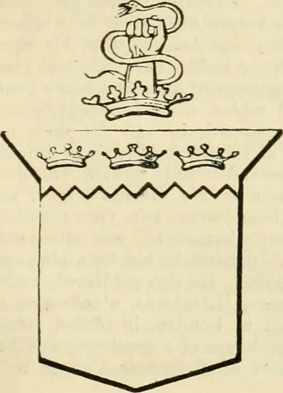 An illustration from A genealogical and heraldic history of the commoners of Great Britain and Ireland, enjoying territorial possessions or high official rank; but univested with heritable honours, 1838, leaf 402