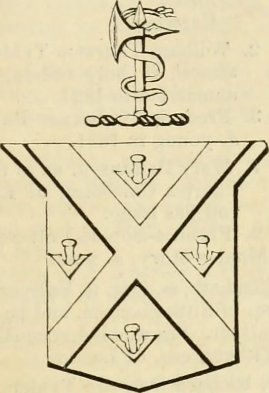 An illustration from A genealogical and heraldic history of the commoners of Great Britain and Ireland, enjoying territorial possessions or high official rank; but univested with heritable honours, 1838, leaf 418