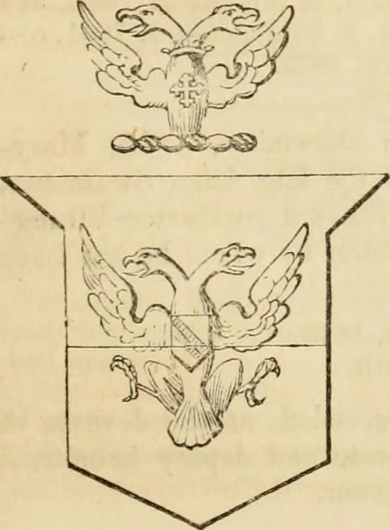 An illustration from A genealogical and heraldic history of the commoners of Great Britain and Ireland, enjoying territorial possessions or high official rank; but univested with heritable honours, 1838, leaf 44