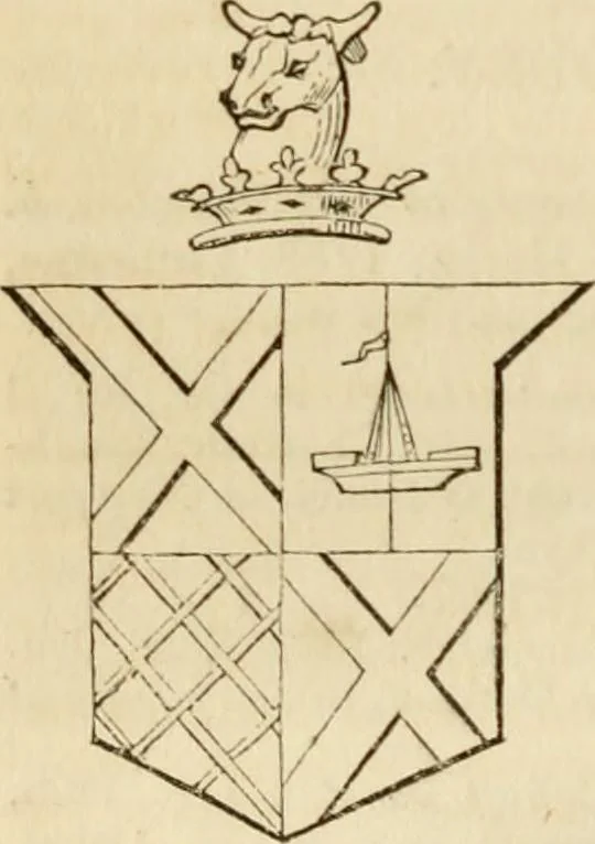 An illustration from A genealogical and heraldic history of the commoners of Great Britain and Ireland, enjoying territorial possessions or high official rank; but univested with heritable honours, 1838, leaf 45