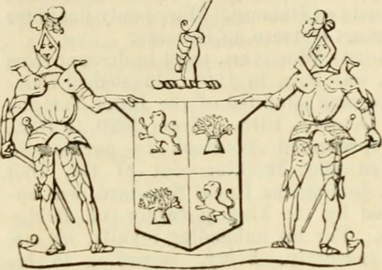 An illustration from A genealogical and heraldic history of the commoners of Great Britain and Ireland, enjoying territorial possessions or high official rank; but univested with heritable honours, 1838, leaf 451