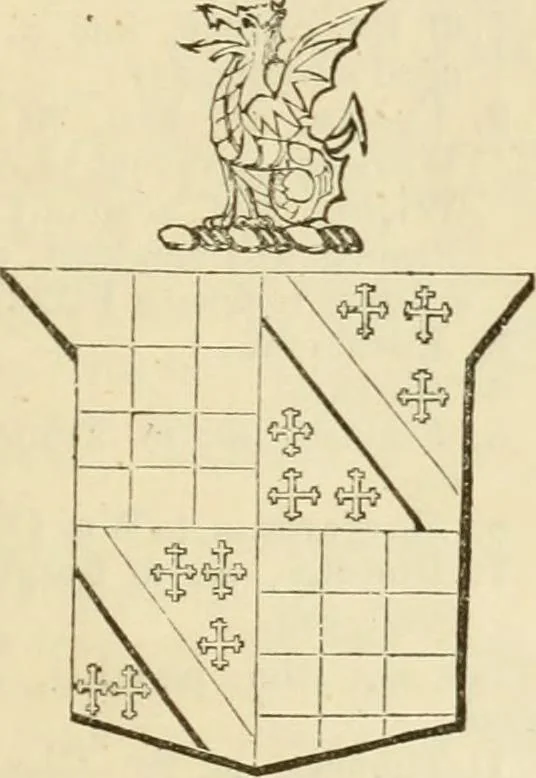 An illustration from A genealogical and heraldic history of the commoners of Great Britain and Ireland, enjoying territorial possessions or high official rank; but univested with heritable honours, 1838, leaf 484