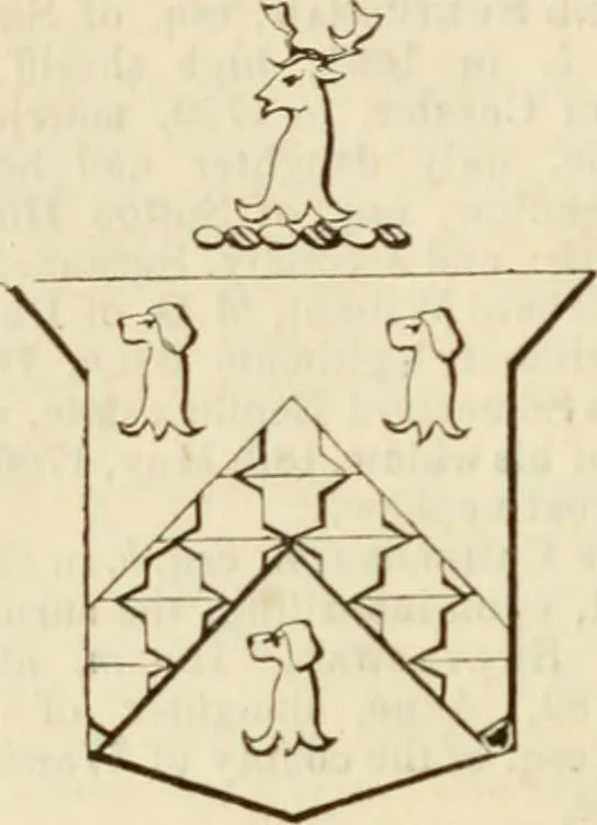 An illustration from A genealogical and heraldic history of the commoners of Great Britain and Ireland, enjoying territorial possessions or high official rank; but univested with heritable honours, 1838, leaf 499