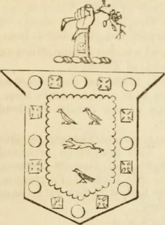 An illustration from A genealogical and heraldic history of the commoners of Great Britain and Ireland, enjoying territorial possessions or high official rank; but univested with heritable honours, 1838, leaf 51