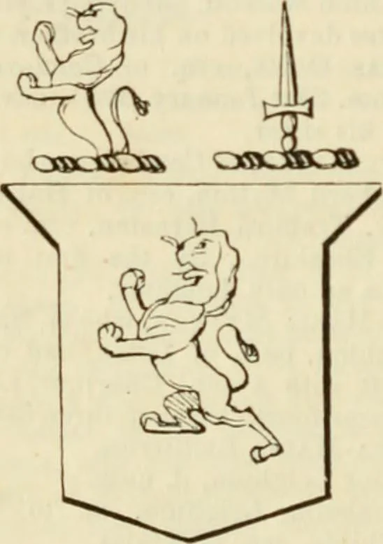 An illustration from A genealogical and heraldic history of the commoners of Great Britain and Ireland, enjoying territorial possessions or high official rank; but univested with heritable honours, 1838, leaf 553