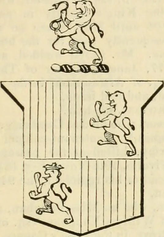 An illustration from A genealogical and heraldic history of the commoners of Great Britain and Ireland, enjoying territorial possessions or high official rank; but univested with heritable honours, 1838, leaf 586