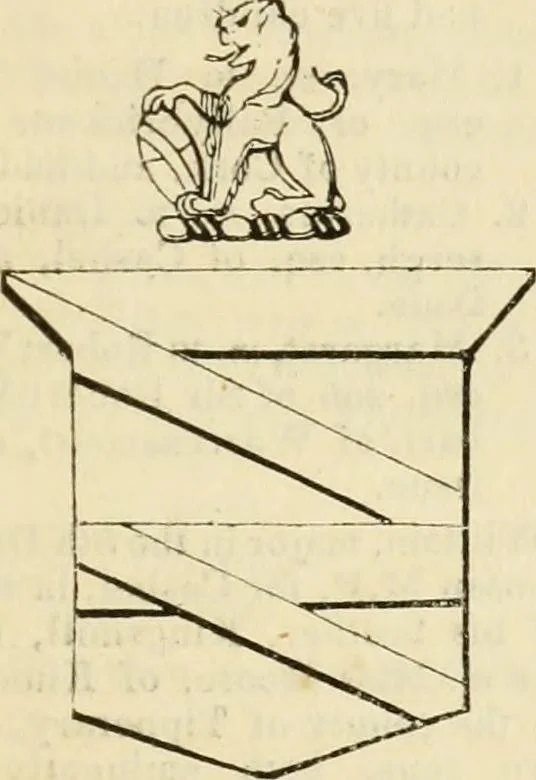 An illustration from A genealogical and heraldic history of the commoners of Great Britain and Ireland, enjoying territorial possessions or high official rank; but univested with heritable honours, 1838, leaf 588