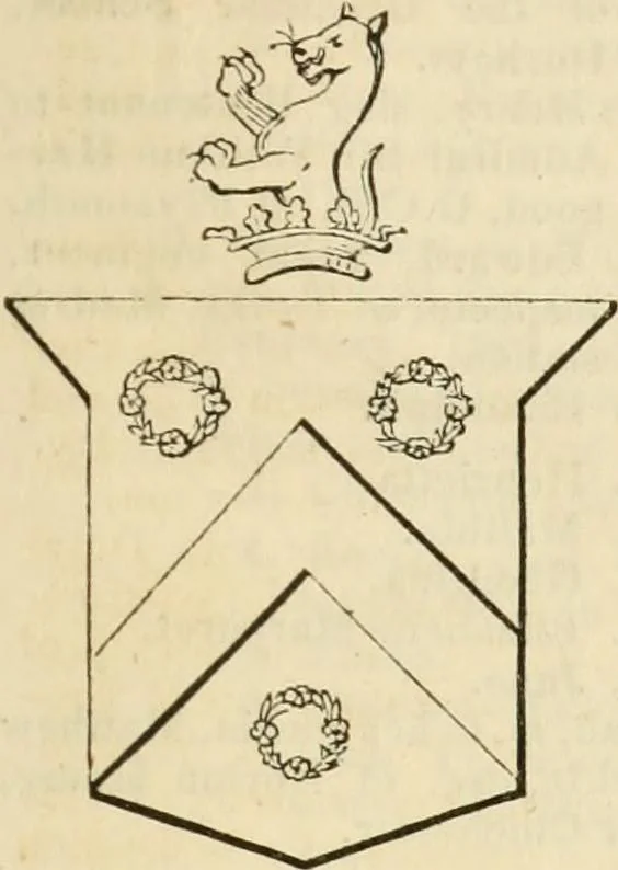 An illustration from A genealogical and heraldic history of the commoners of Great Britain and Ireland, enjoying territorial possessions or high official rank; but univested with heritable honours, 1838, leaf 610