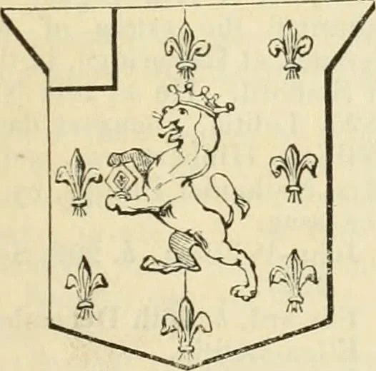An illustration from A genealogical and heraldic history of the commoners of Great Britain and Ireland, enjoying territorial possessions or high official rank; but univested with heritable honours, 1838, leaf 628