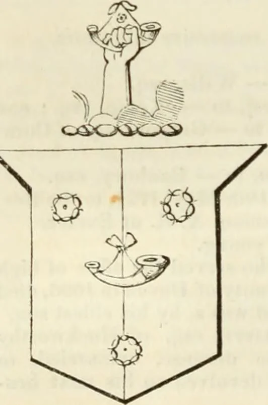 An illustration from A genealogical and heraldic history of the commoners of Great Britain and Ireland, enjoying territorial possessions or high official rank; but univested with heritable honours, 1838, leaf 65