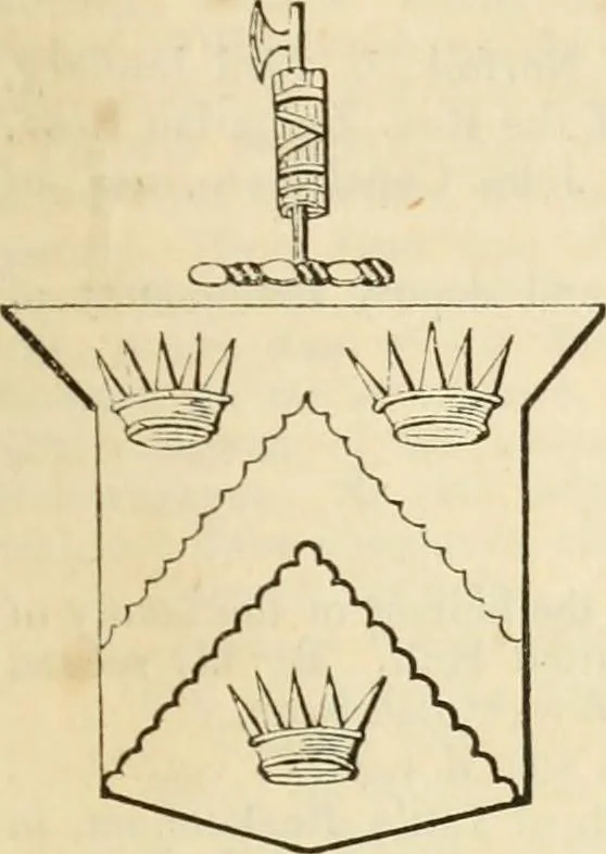 An illustration from A genealogical and heraldic history of the commoners of Great Britain and Ireland, enjoying territorial possessions or high official rank; but univested with heritable honours, 1838, leaf 650
