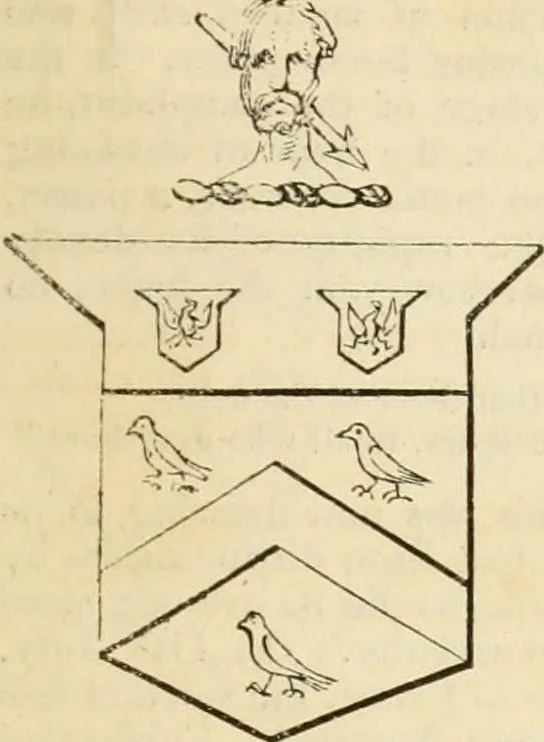 An illustration from A genealogical and heraldic history of the commoners of Great Britain and Ireland, enjoying territorial possessions or high official rank; but univested with heritable honours, 1838, leaf 654