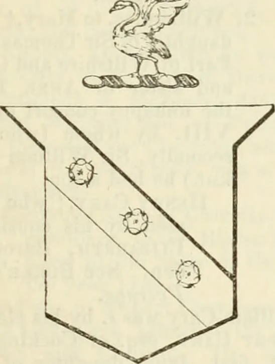 An illustration from A genealogical and heraldic history of the commoners of Great Britain and Ireland, enjoying territorial possessions or high official rank; but univested with heritable honours, 1838, leaf 70