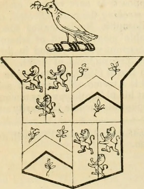 An illustration from A genealogical and heraldic history of the commoners of Great Britain and Ireland, enjoying territorial possessions or high official rank; but univested with heritable honours, 1838, leaf 732