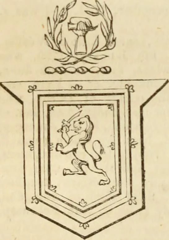 An illustration from A genealogical and heraldic history of the commoners of Great Britain and Ireland, enjoying territorial possessions or high official rank; but univested with heritable honours, 1838, leaf 95