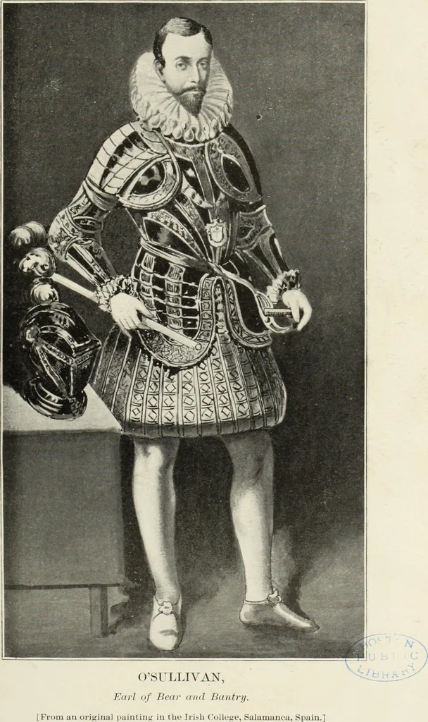 An illustration from A genealogical history of Irish families : with their crests and armorial bearings, 1895, leaf 245