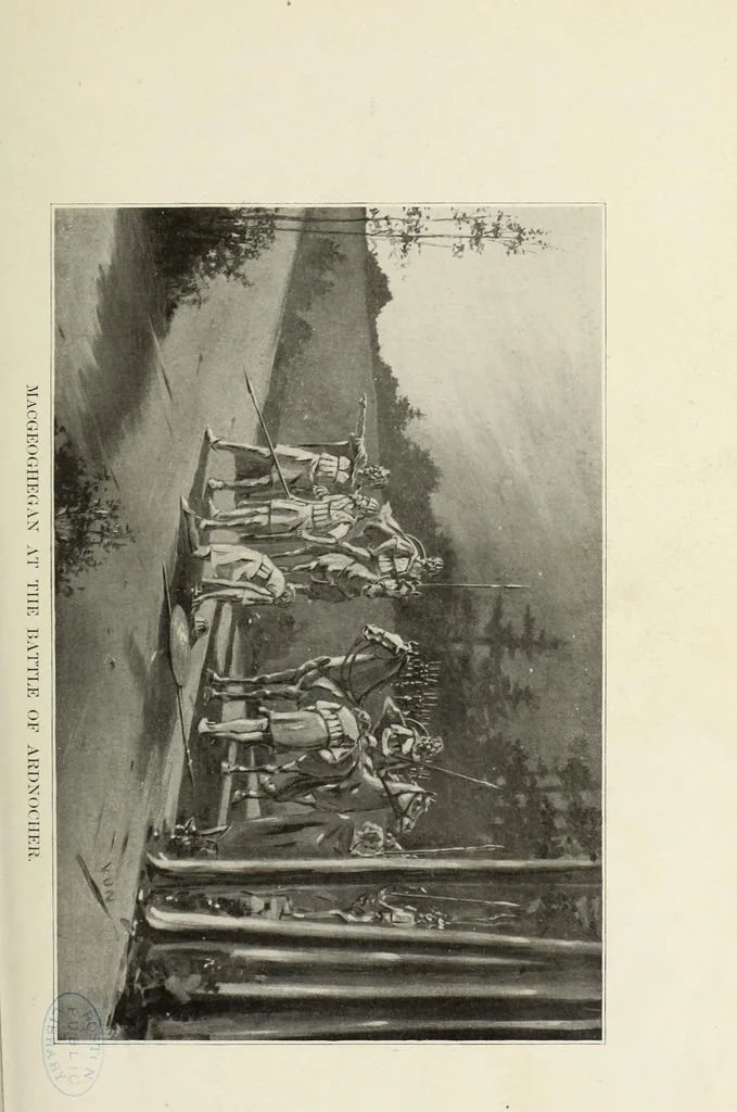 An illustration from A genealogical history of Irish families : with their crests and armorial bearings, 1895, leaf 299