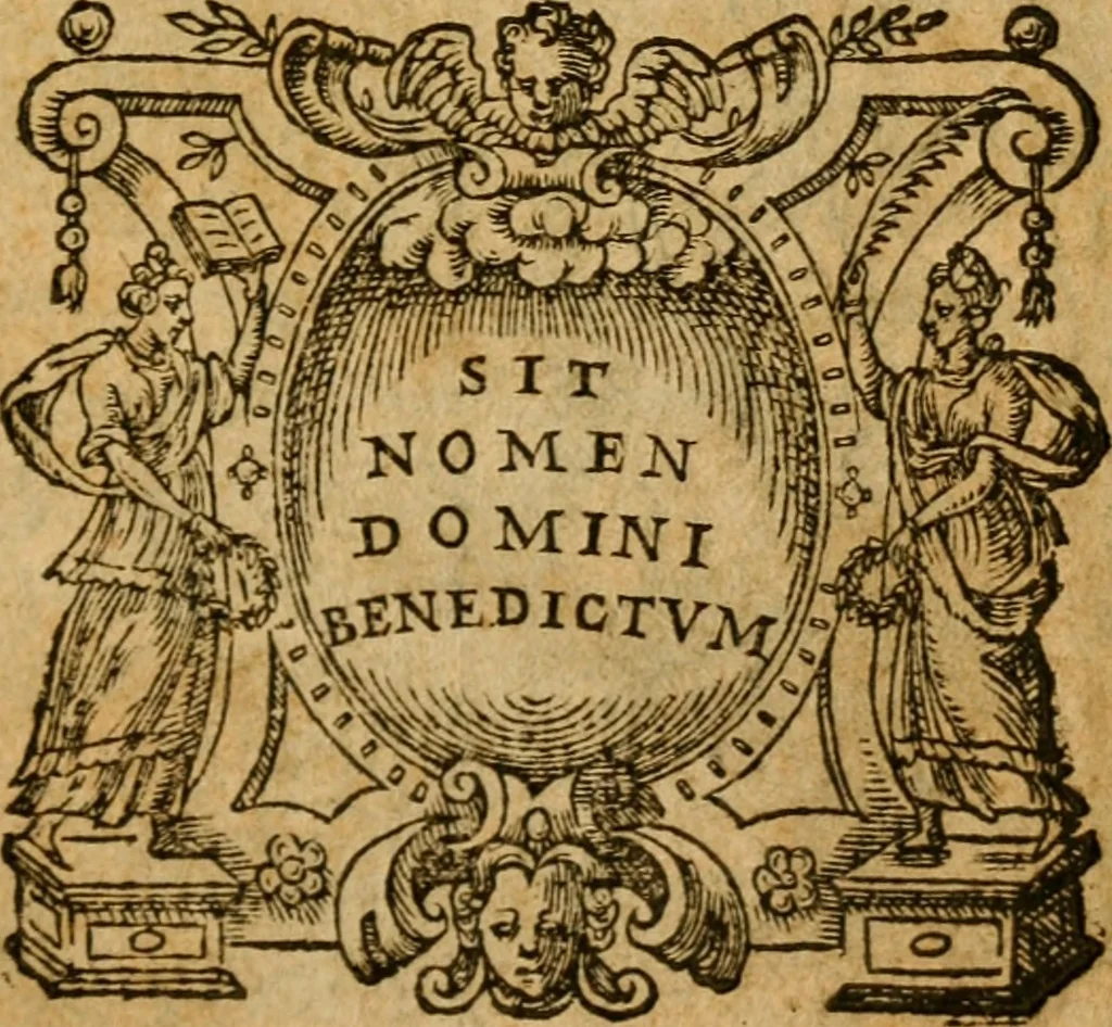 An illustration from Genealogie et la fin des Huguenaux, & descouverte du Calvinisme : où est sommairemet descrite l'histoire des troubles excitez en France parlesdits Huguenaux, iusques à present, 1573, leaf 4