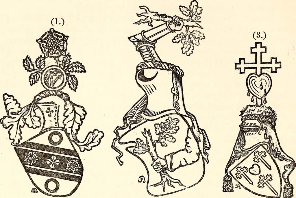 An illustration from The genealogist, 1877, leaf 145