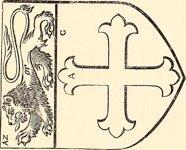 An illustration from The genealogist, 1877, leaf 286