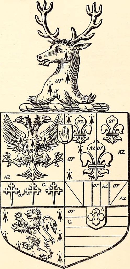 An illustration from The genealogist, 1877, leaf 287