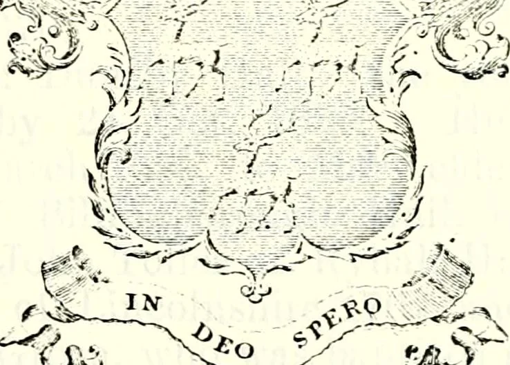 An illustration from The genealogist, 1877, leaf 128