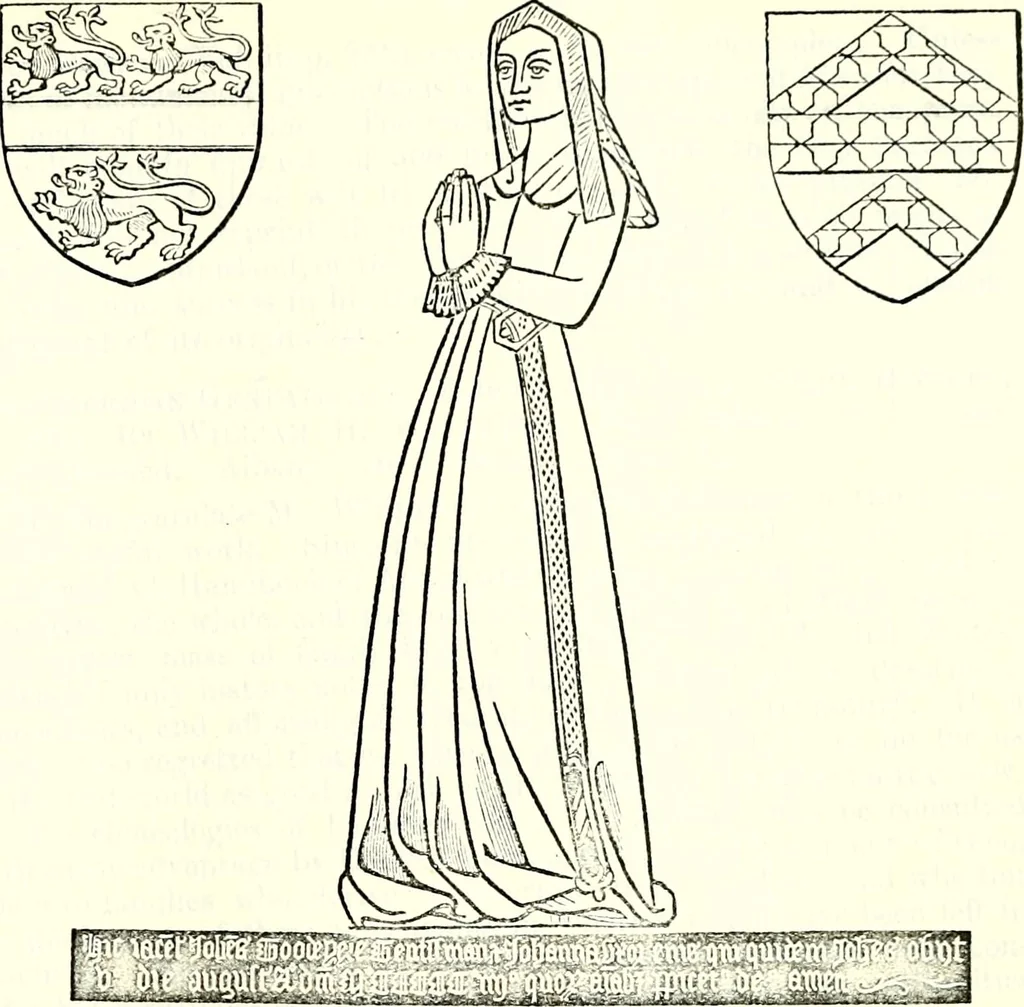 An illustration from The genealogist, 1877, leaf 340